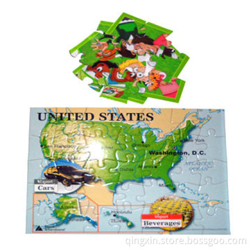 Jigsaw Puzzle for Education, Customized Logos, Designs are Accepted